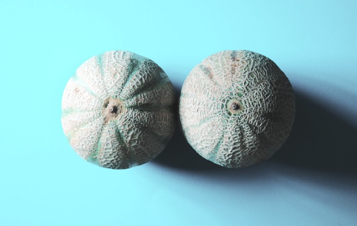 Two melons placed beside each other